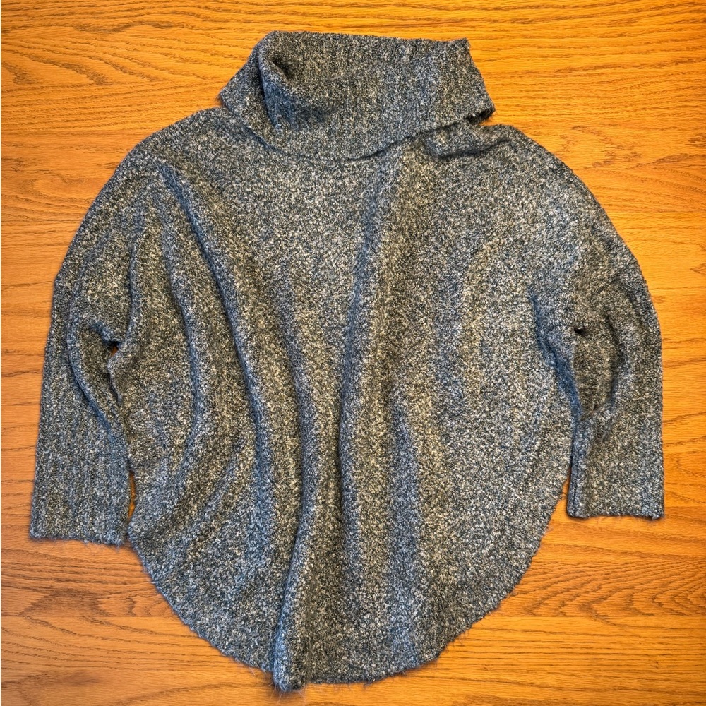 Grace Heathered Green Cowl Neck Sweater